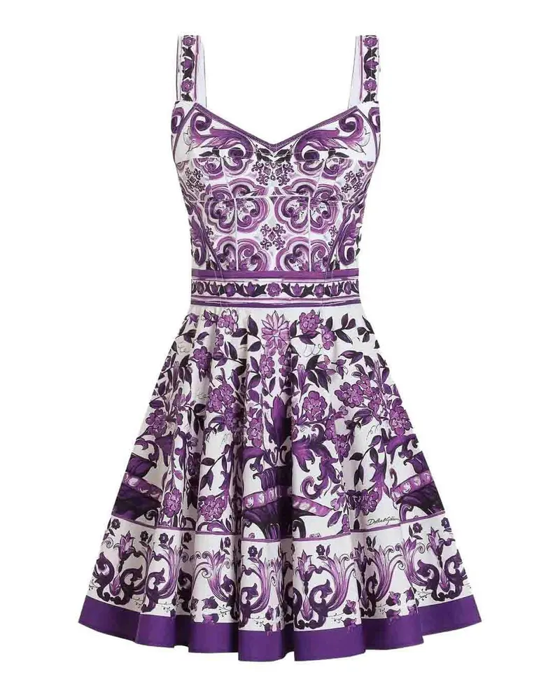 Dolce & Gabbana Knielanges Kleid - Weiß Weiß
