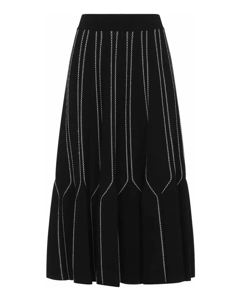 Elisabetta Franchi Schlagjeans - Schwarz Schwarz