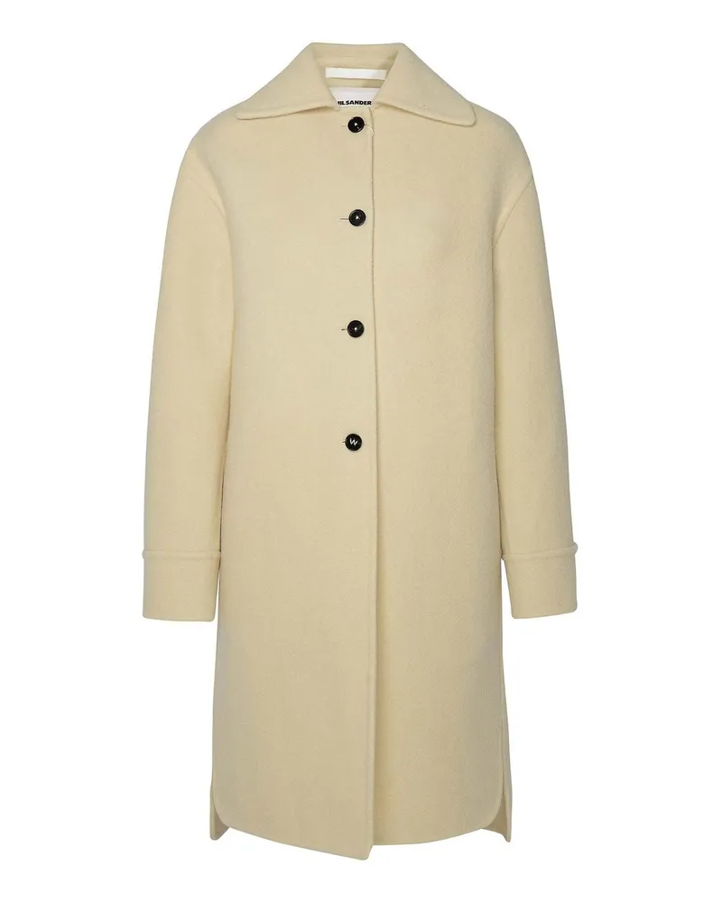Jil Sander Kurzer Mantel - Creme Creme