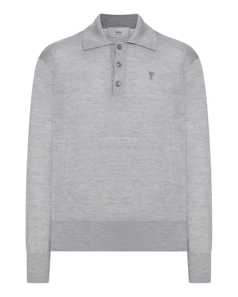 AMI Paris Poloshirt - Grau Grau