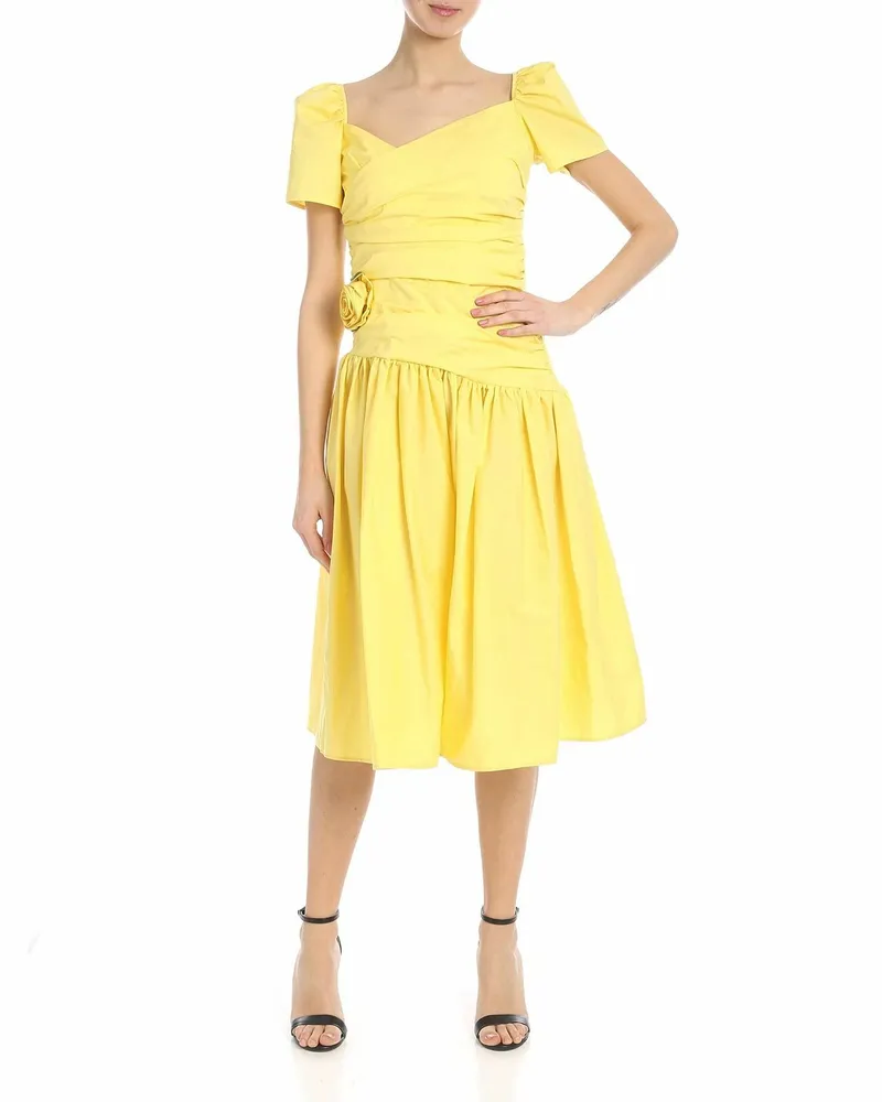 Vivetta Knielanges Kleid - Gelb Gelb
