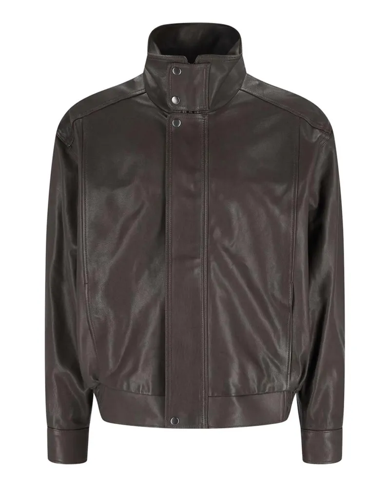 Calvin Klein Lederjacke - Braun Braun