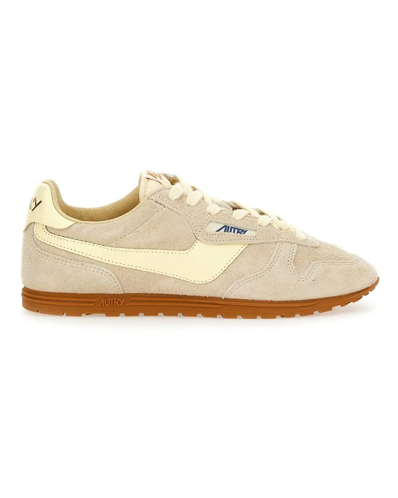 AUTRY Windspin Turnschuhe aus Wildleder und Leder Grau