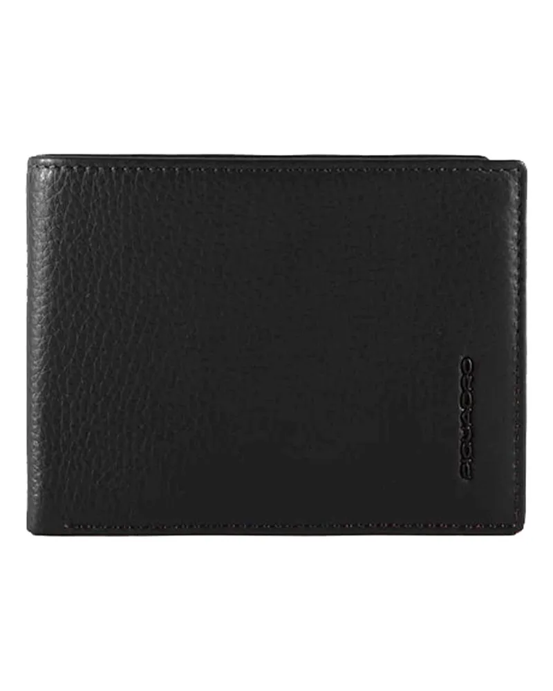 Piquadro Portemonnaie - Schwarz Schwarz