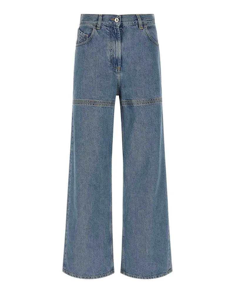 ATTICO Straight Leg Jeans - Hellblau Hellblau