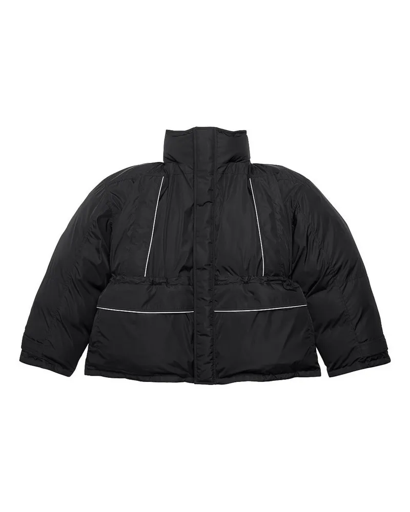 Balenciaga Kurzer Mantel - Schwarz Schwarz