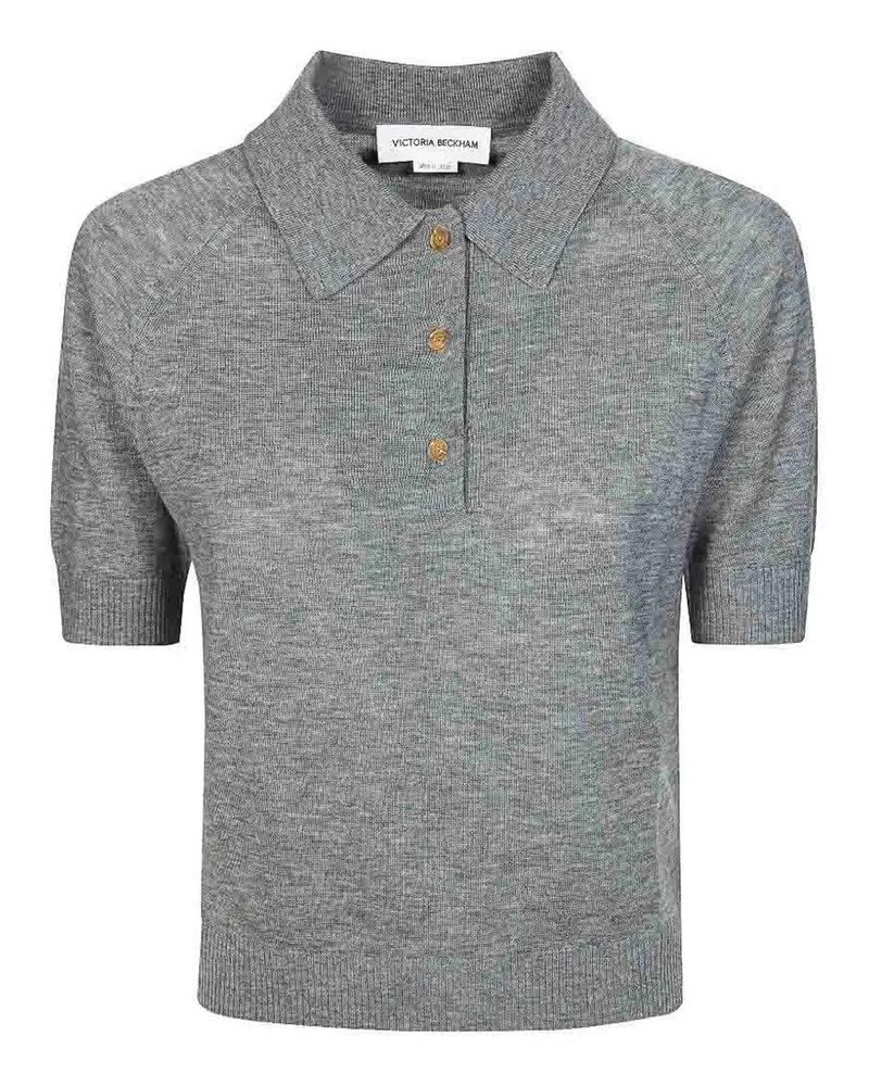 Victoria Beckham Poloshirt - Grau Grau