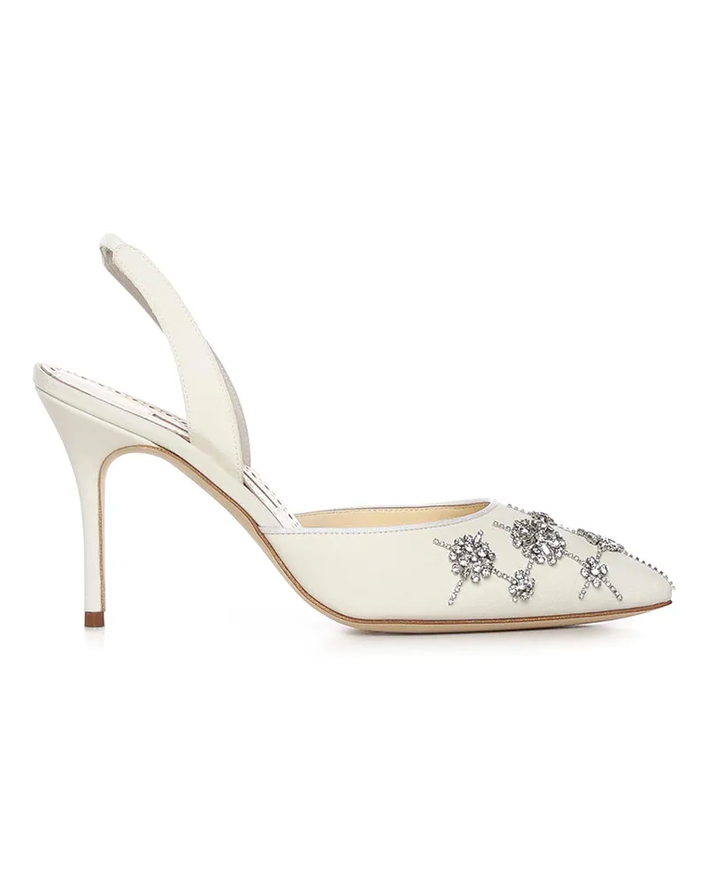 Manolo Blahnik Pumps - Weiß Weiß