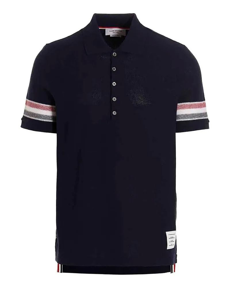 Thom Browne Poloshirt - Blau Blau