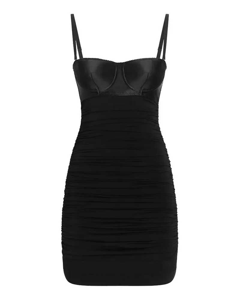 Dolce & Gabbana Knielanges Kleid - Schwarz Schwarz