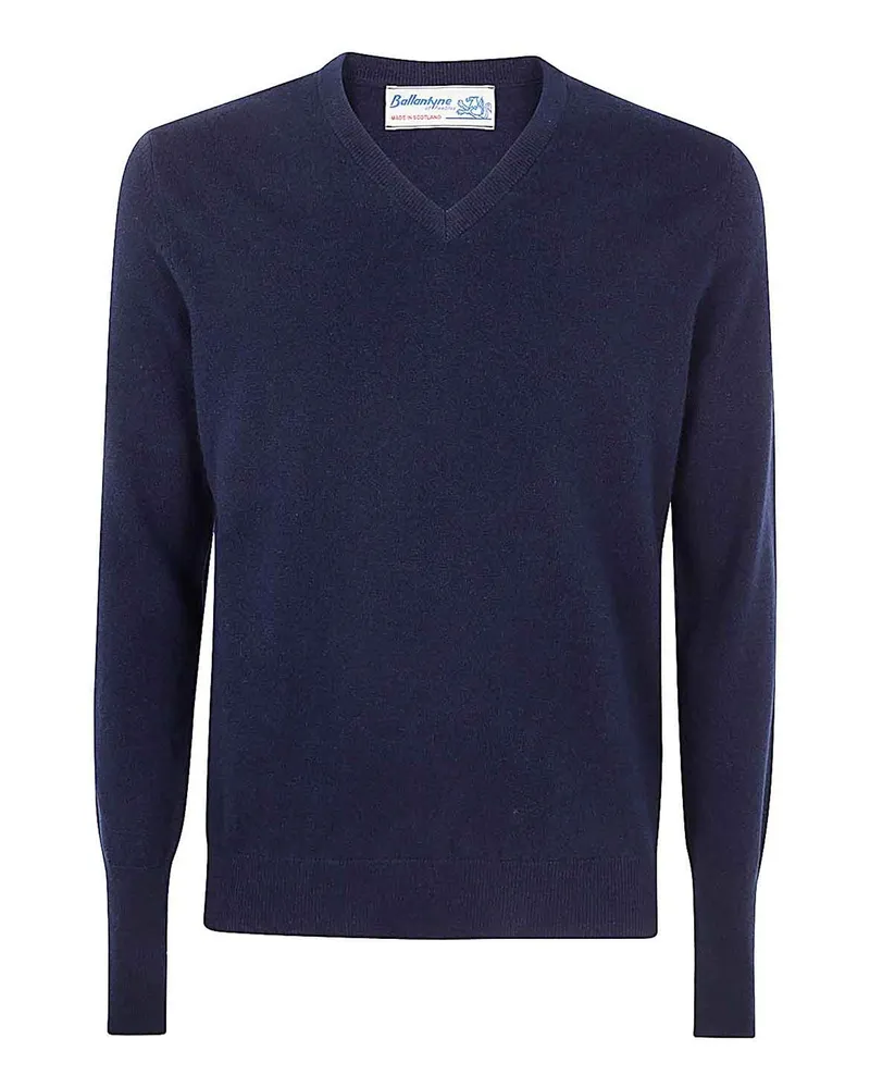 Ballantyne V-Pullover - Blau Blau
