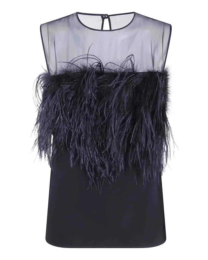 Alberta Ferretti Top - Schwarz Schwarz
