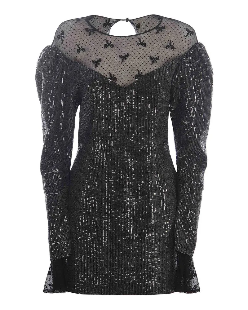 ROTATE Birger Christensen Kurzes Kleid - Schwarz Schwarz