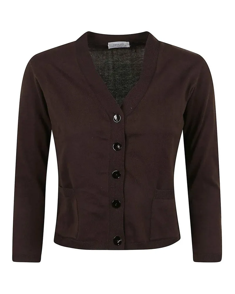 Charlott Cardigan - Dunkelbraun Dunkelbraun