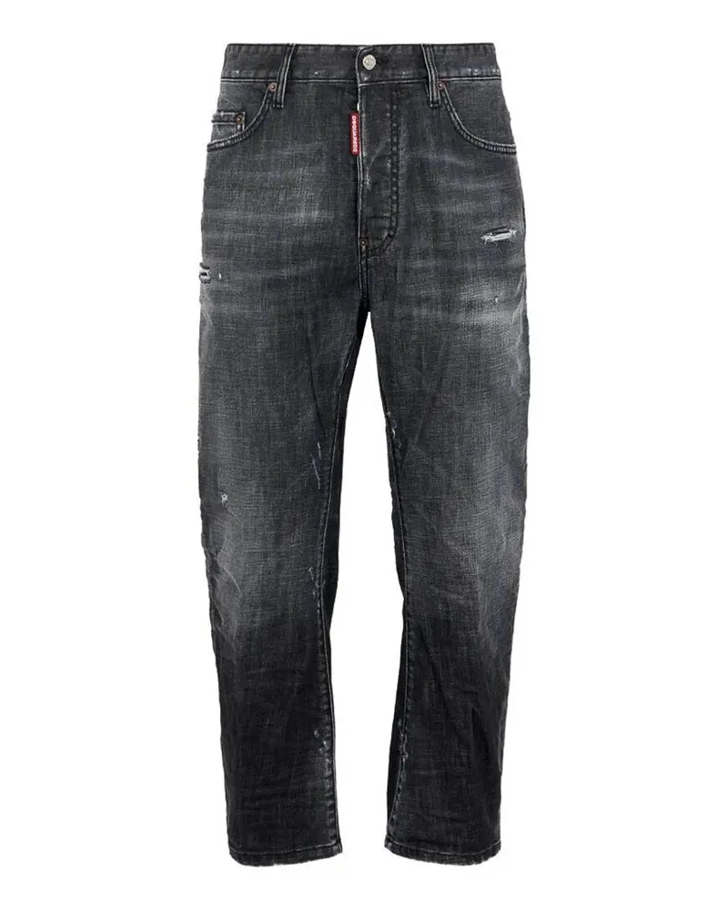 Dsquared2 Straight Leg Jeans - Schwarz Schwarz