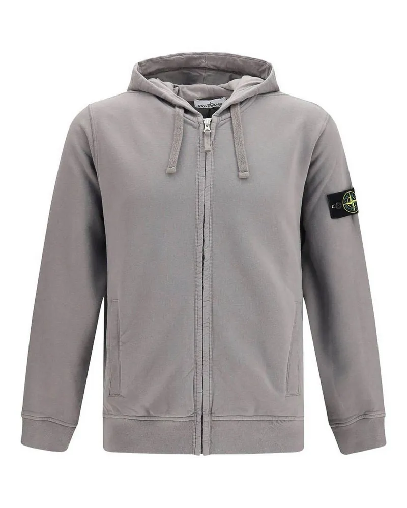 Stone Island Rundhalspullover - Grau Grau