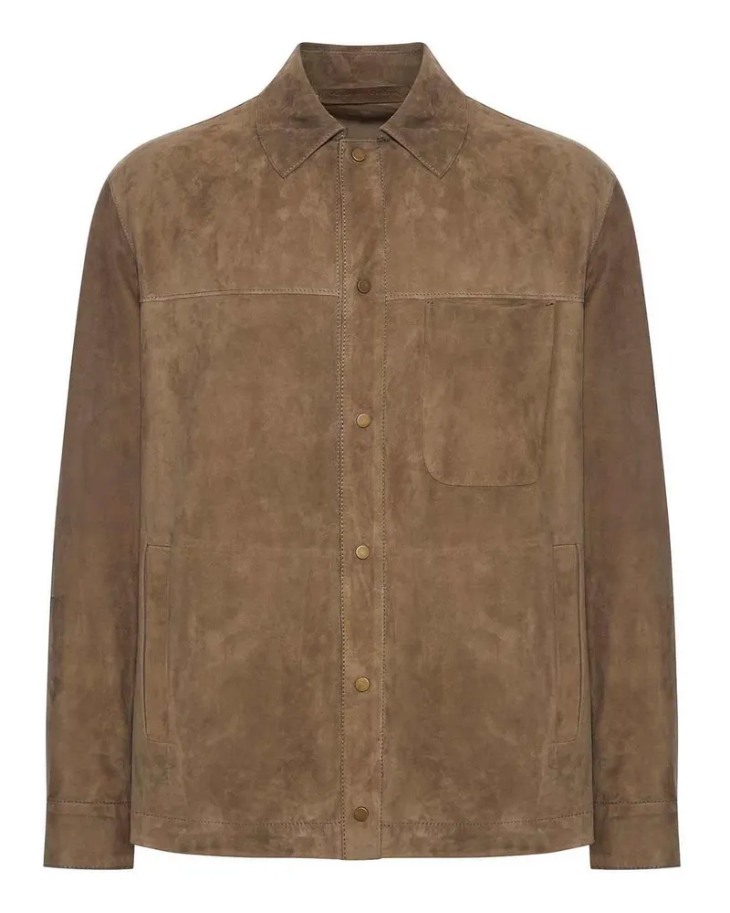 Salvatore Santoro Lederjacke - Braun Braun