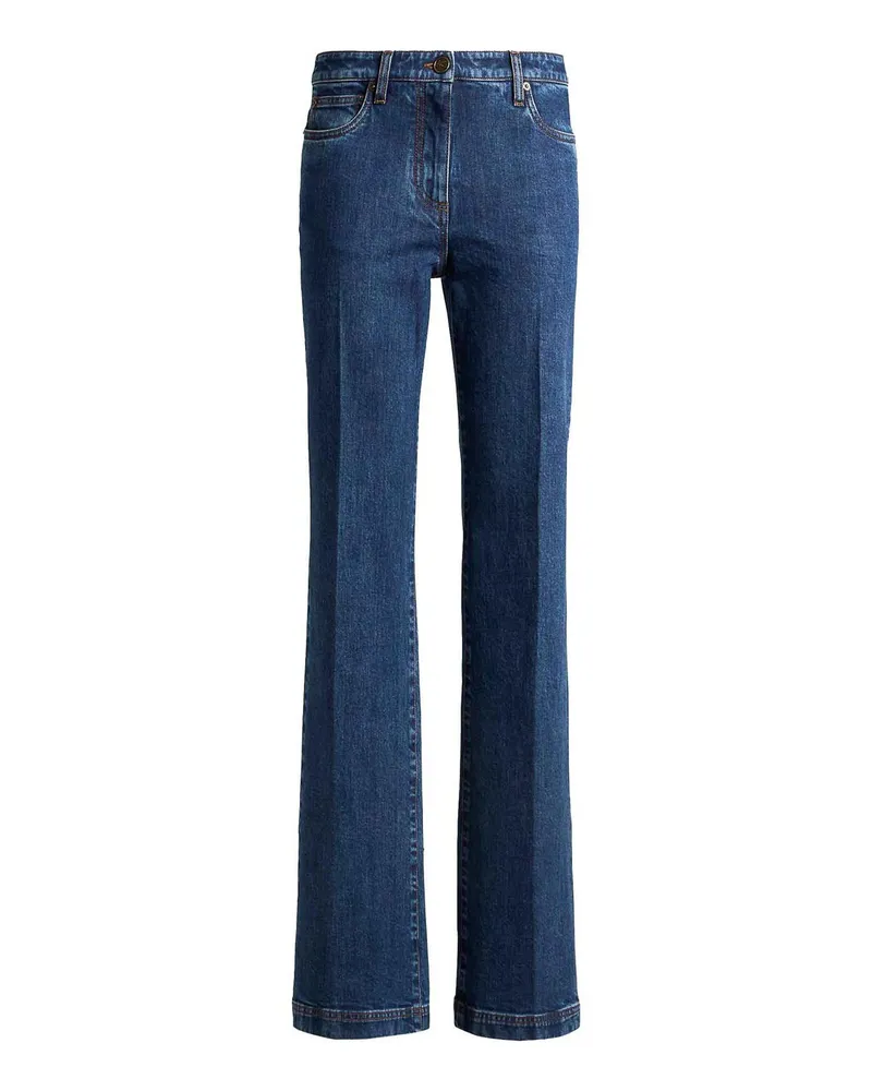 Etro Straight Leg Jeans - Blau Blau