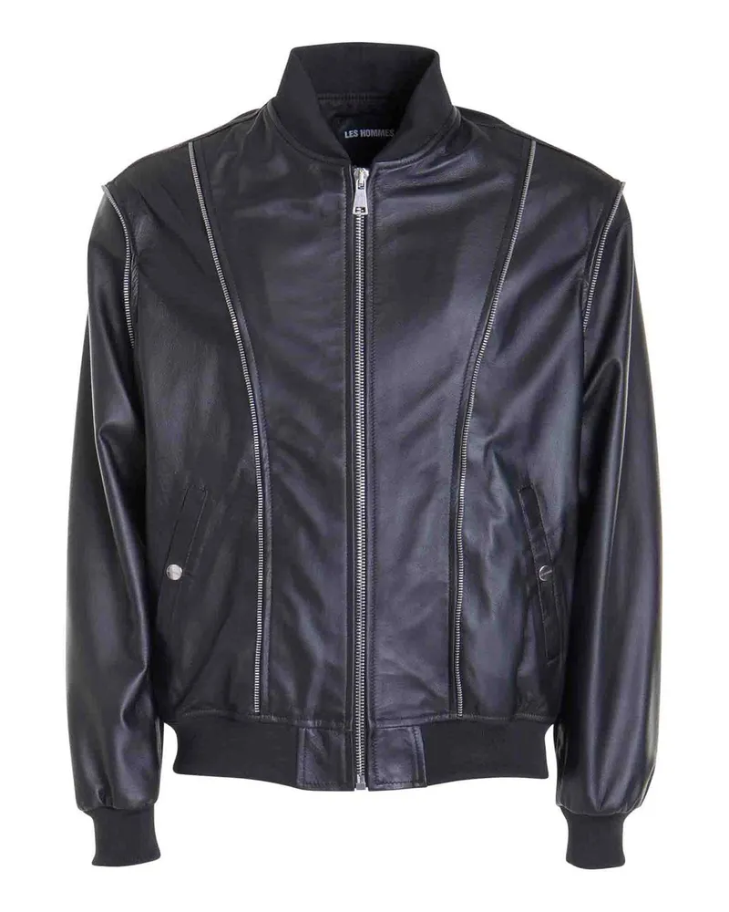 Les Hommes Casualjacke - Schwarz Schwarz
