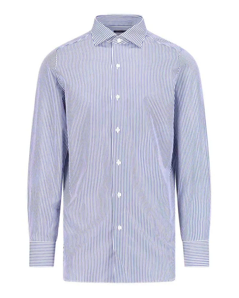 Finamore 1925 Hemd - Blau Blau