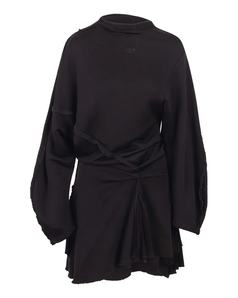 Diesel Knielanges Kleid - Schwarz Schwarz