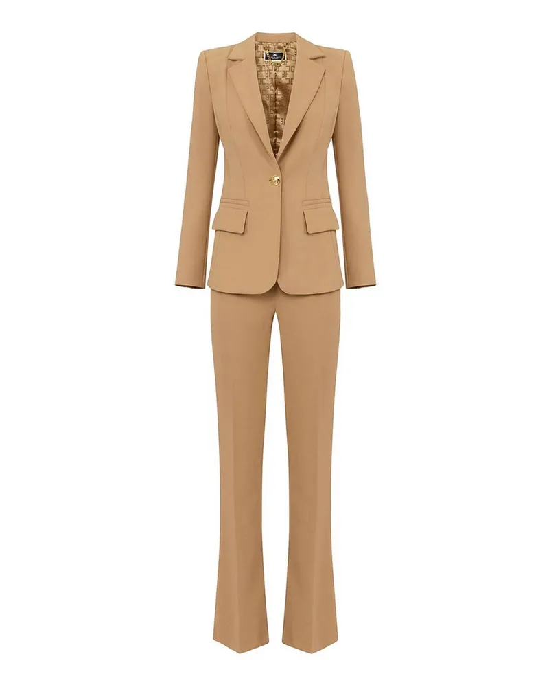 Elisabetta Franchi Knielanges Kleid - Bronze Bronze