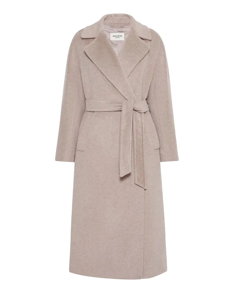 Max Mara Knielanger Mantel - Hellbraun Hellbraun
