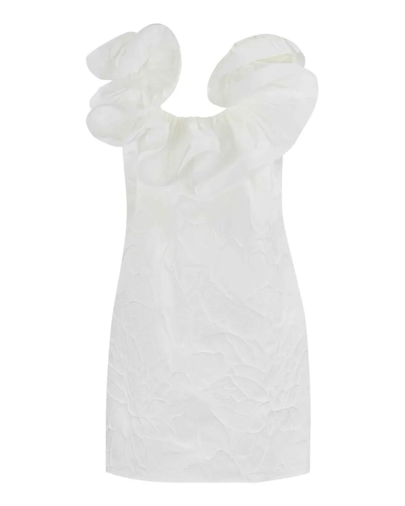 Elisabetta Franchi Knielanges Kleid - Weiß Weiß