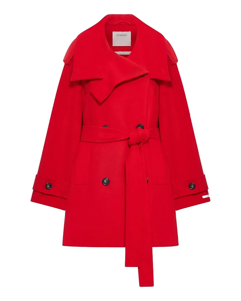 SPORTMAX Kurzer Mantel - Rot Rot