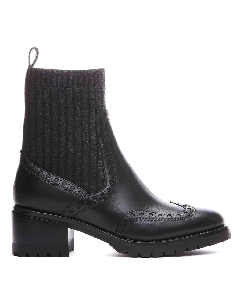 Santoni Stiefel - Schwarz Schwarz