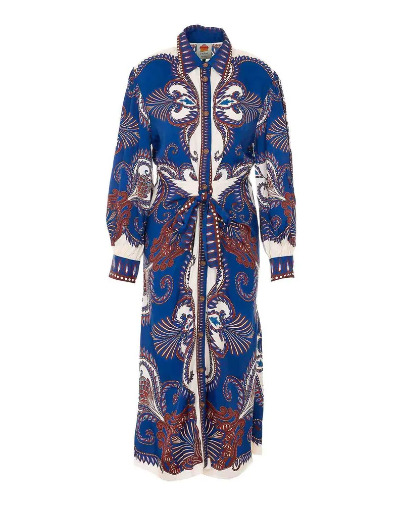 FARM Rio Maxikleid - Blau Blau