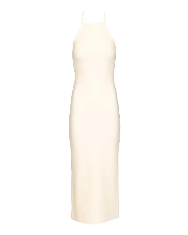 Jacquemus Knielanges Kleid - Weiß Weiß