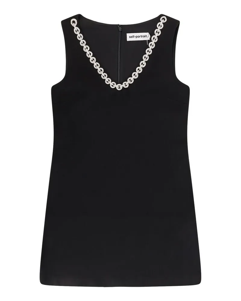 Self-Portrait Kurzes Kleid - Schwarz Schwarz