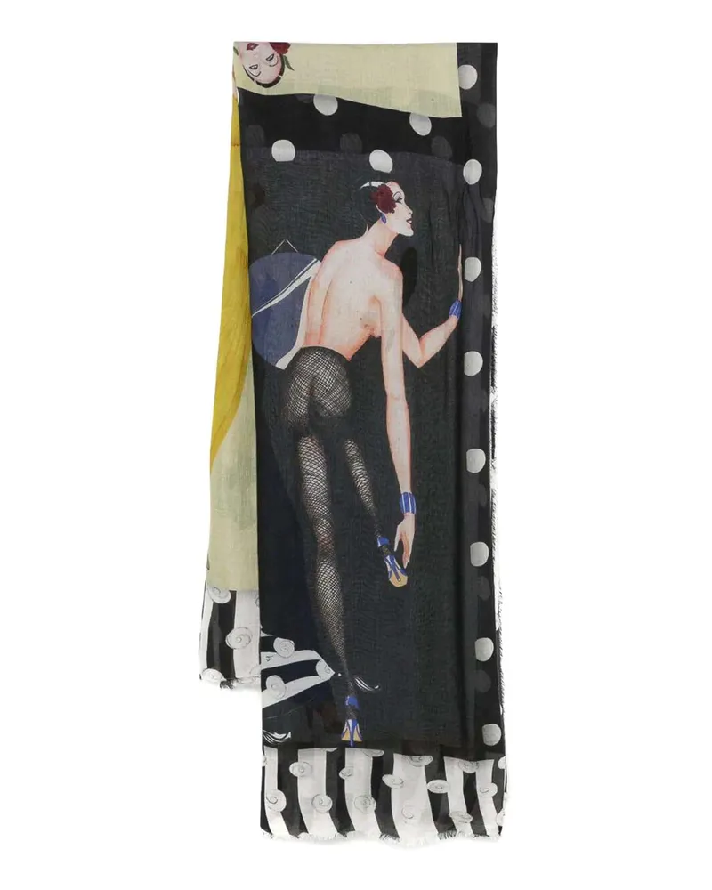 Faliero Sarti Schal - Schwarz Schwarz