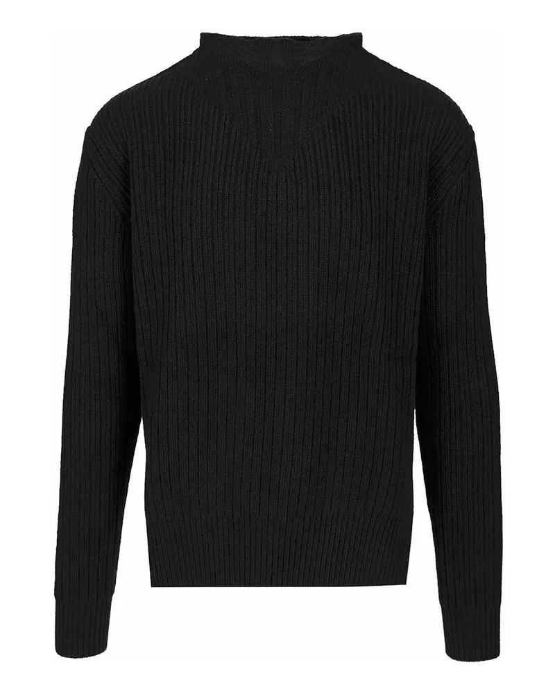 Rick Owens Rundhalspullover - Schwarz Schwarz