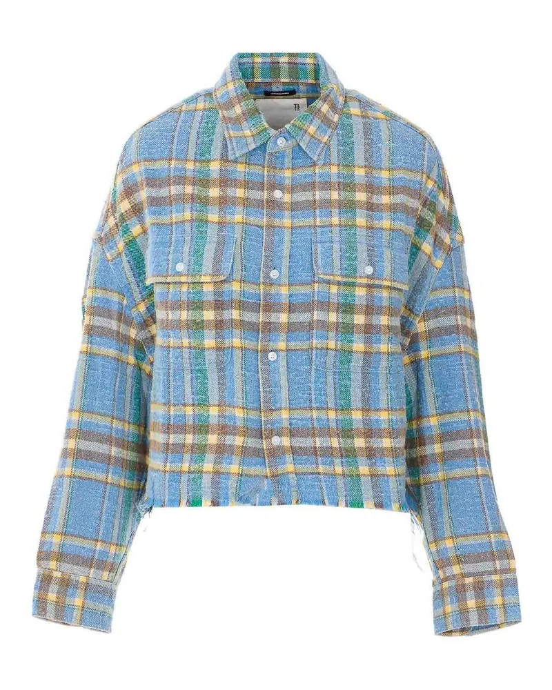 R13 Hemd - Blau Blau