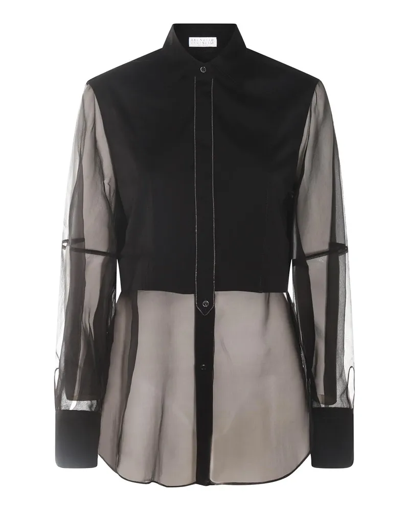 Brunello Cucinelli Hemd - Schwarz Schwarz