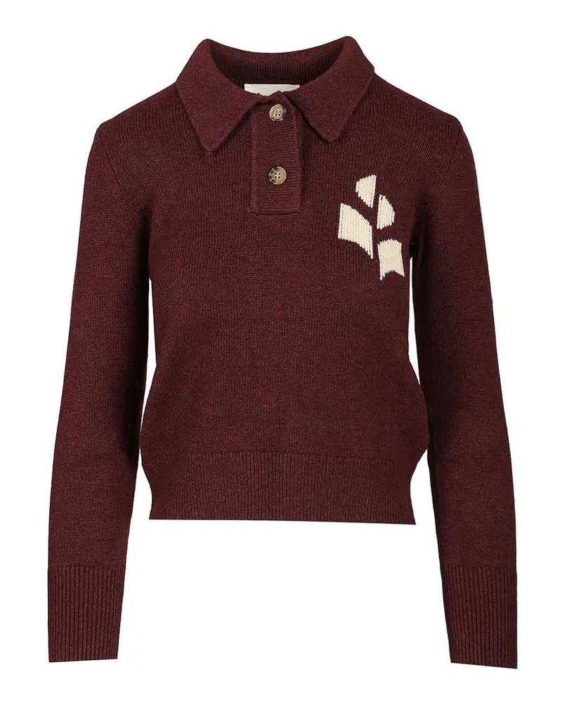 Étoile Isabel Marant Rundhalspullover - Dunkelrot Dunkelrot