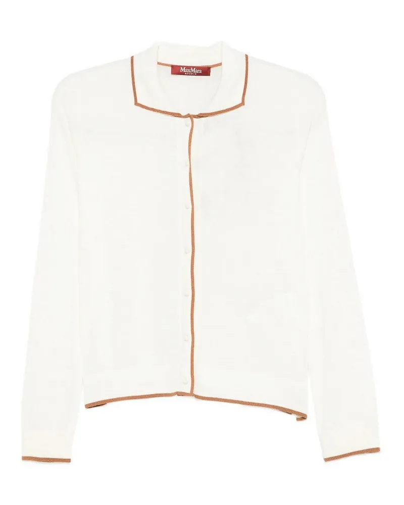 Max Mara Cardigan - Weiß Weiß