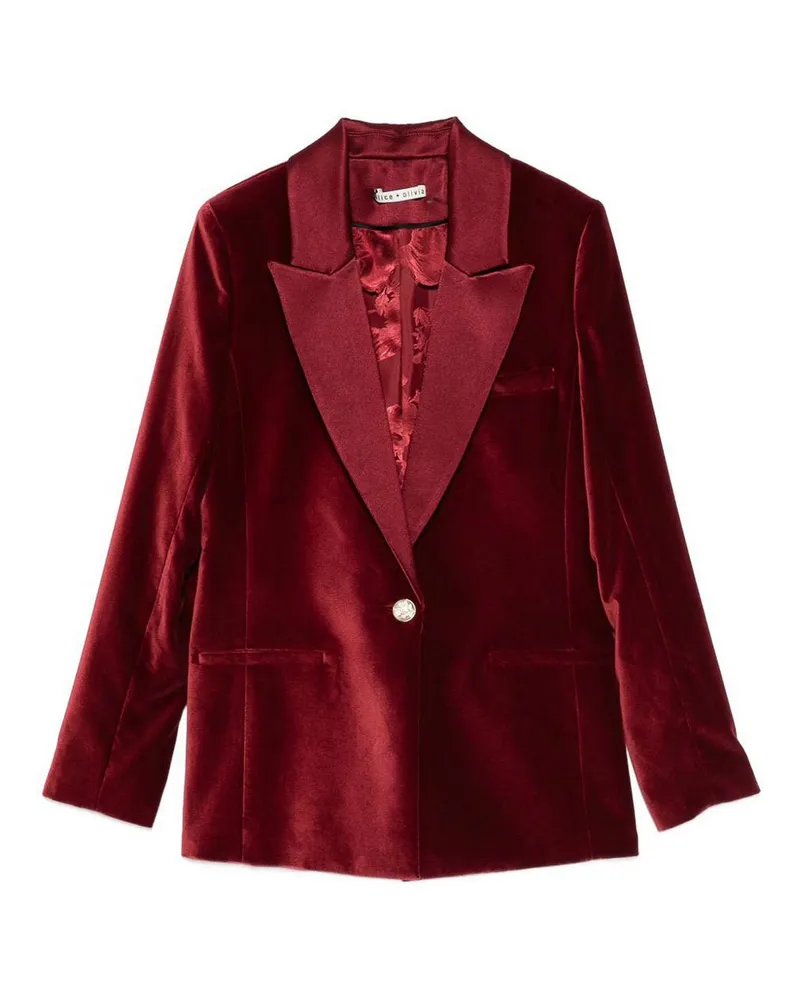 Alice + Olivia Blazer - Dunkelrot Dunkelrot