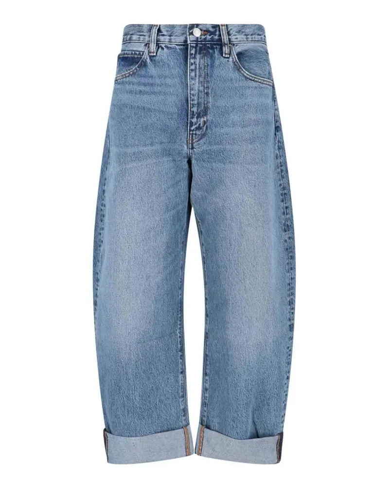 Frame Denim Straight Leg Jeans - Blau Blau