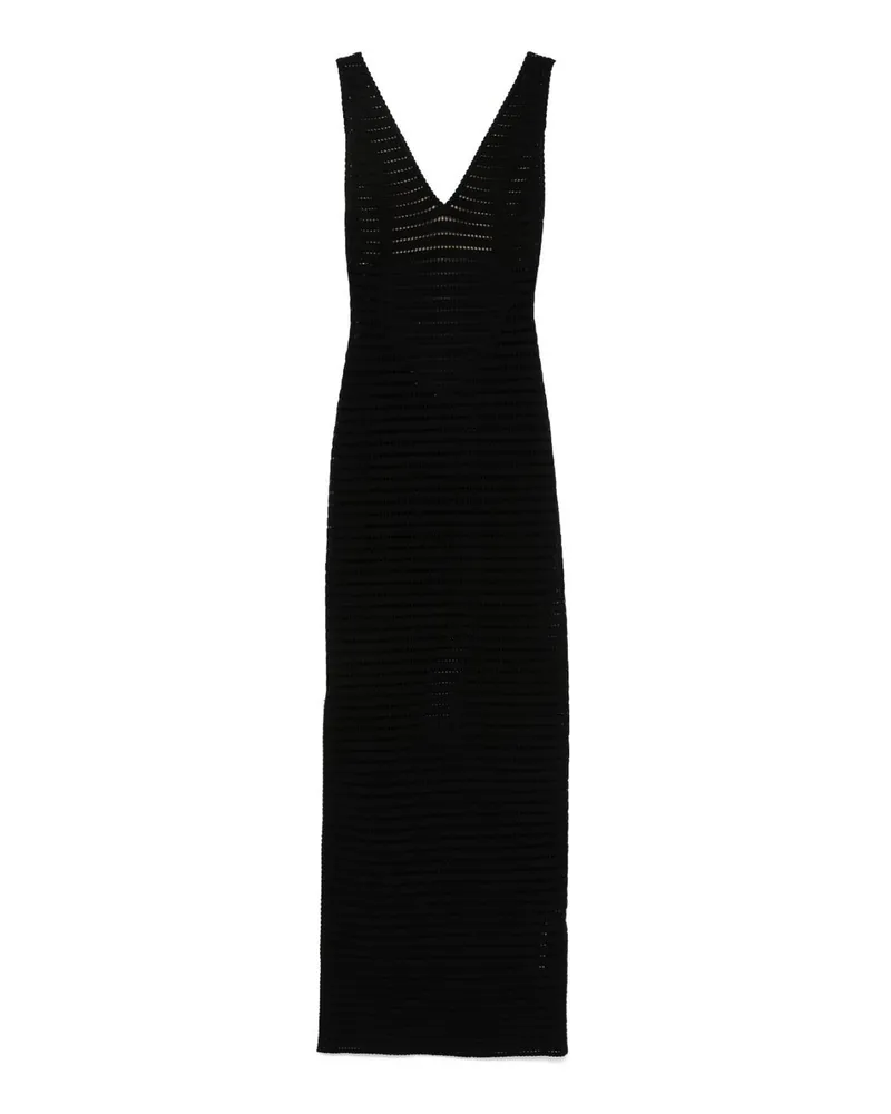 Elisabetta Franchi Maxikleid - Schwarz Schwarz