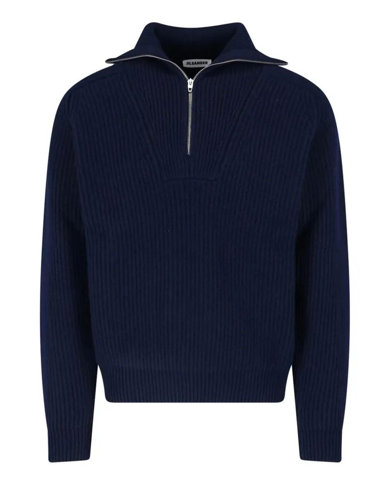 Jil Sander Rollkragenpullover - Blau Blau