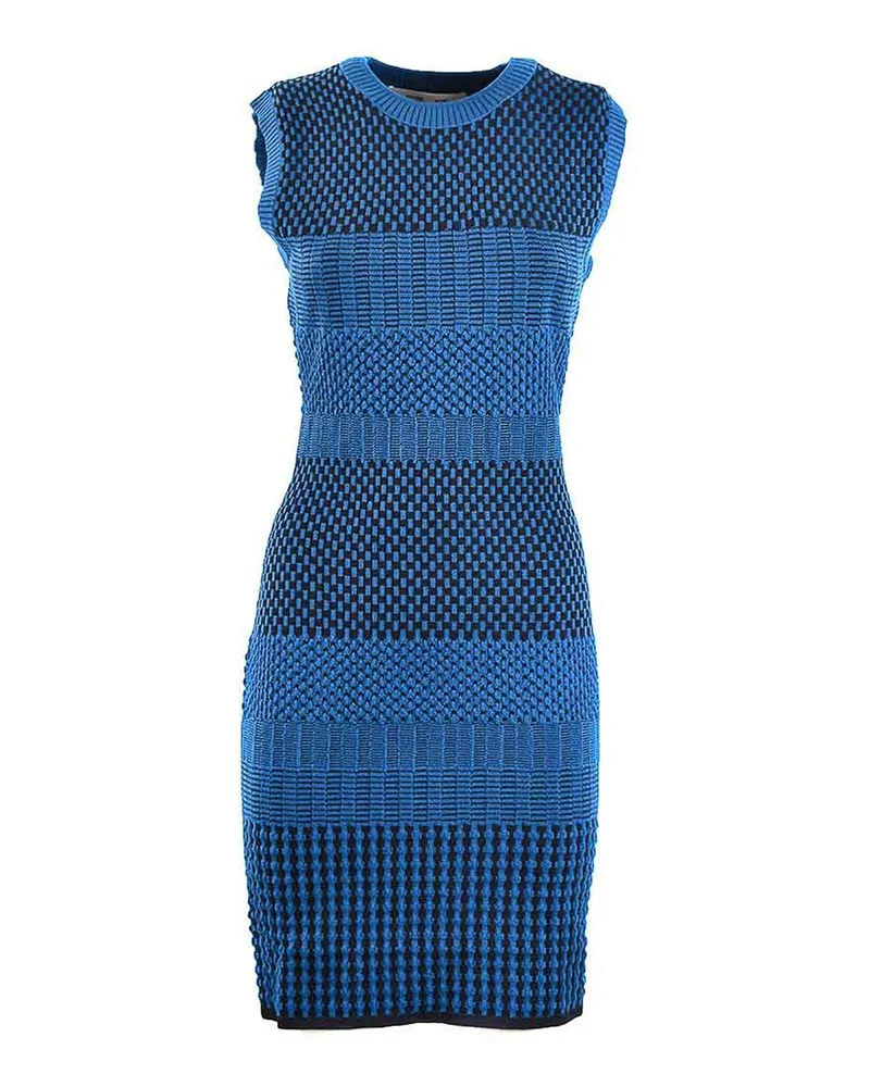 Diane von Furstenberg Knielanges Kleid - Bunt Blau