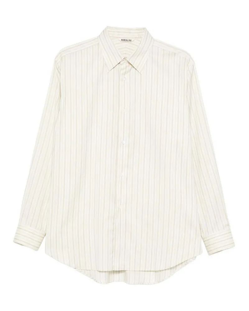 AURALEE Hemd - Weiß Weiß
