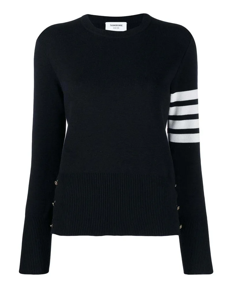 Thom Browne Rundhalspullover - Blau Blau