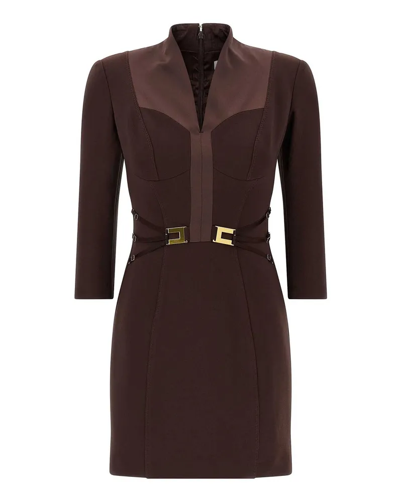 Elisabetta Franchi Knielanges Kleid - Braun Braun
