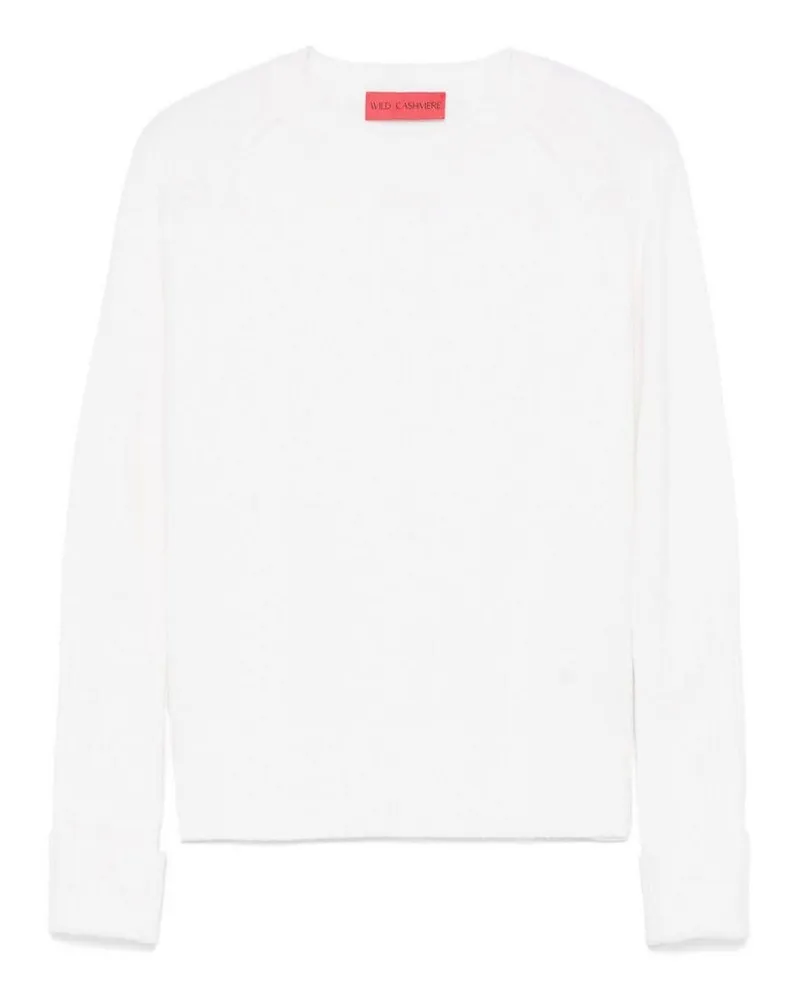 Wild Cashmere Rundhalspullover - Creme Creme