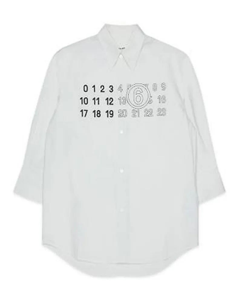 Maison Margiela Knielanges Kleid - Weiß Weiß