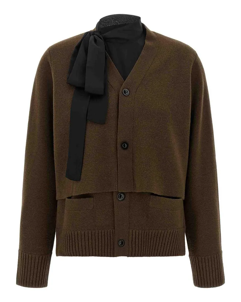 Sacai Cardigan - Braun Braun